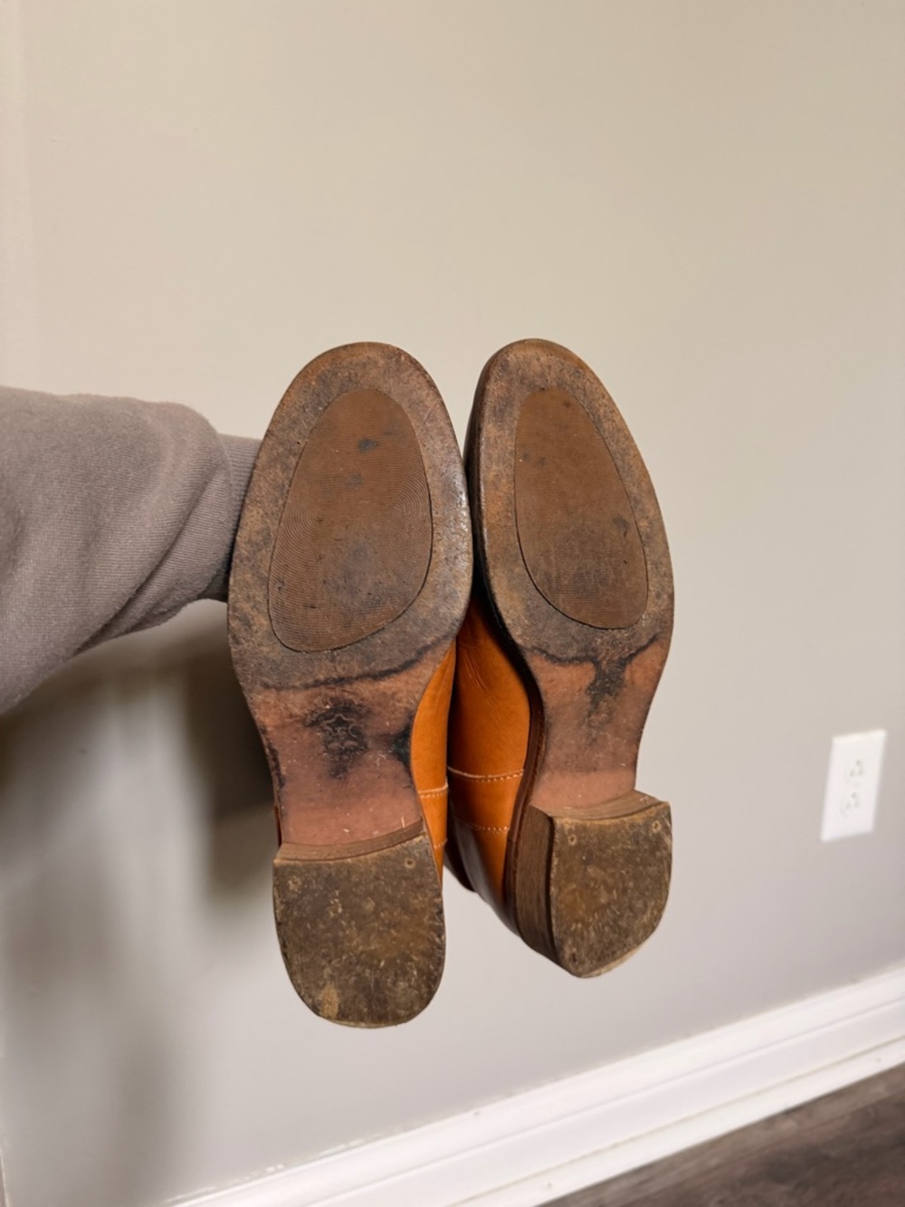 J. Crew Cognac Leather Knee-High Riding Boots - Picture 4 of 4